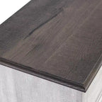 47-Inch Wood Bar Cabinet with Brushed Nickel Knobs