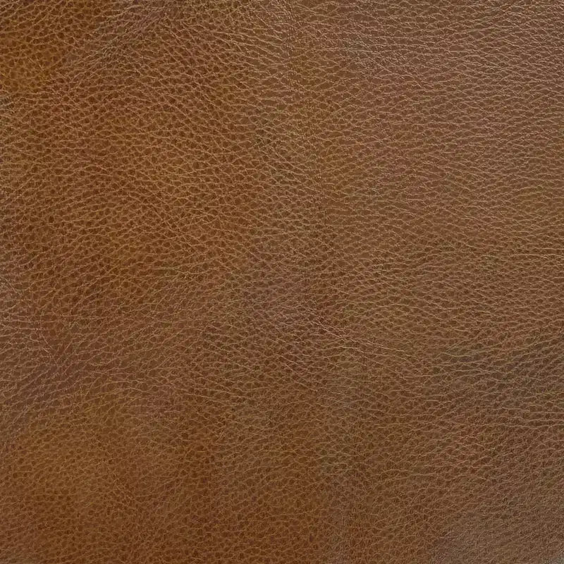 Round Faux Leather Storage Ottoman