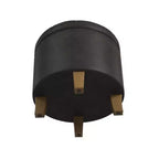 Round Faux Leather Storage Ottoman