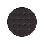 Round Faux Leather Storage Ottoman
