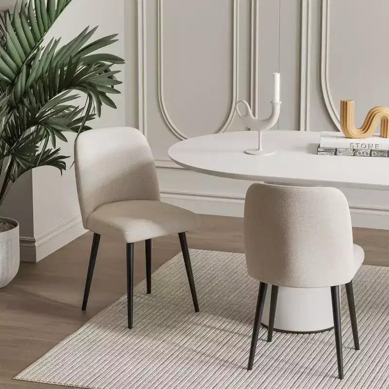 Modern Upholstered Dining Chairs – Set of 2