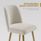 Modern Upholstered Dining Chairs – Set of 2