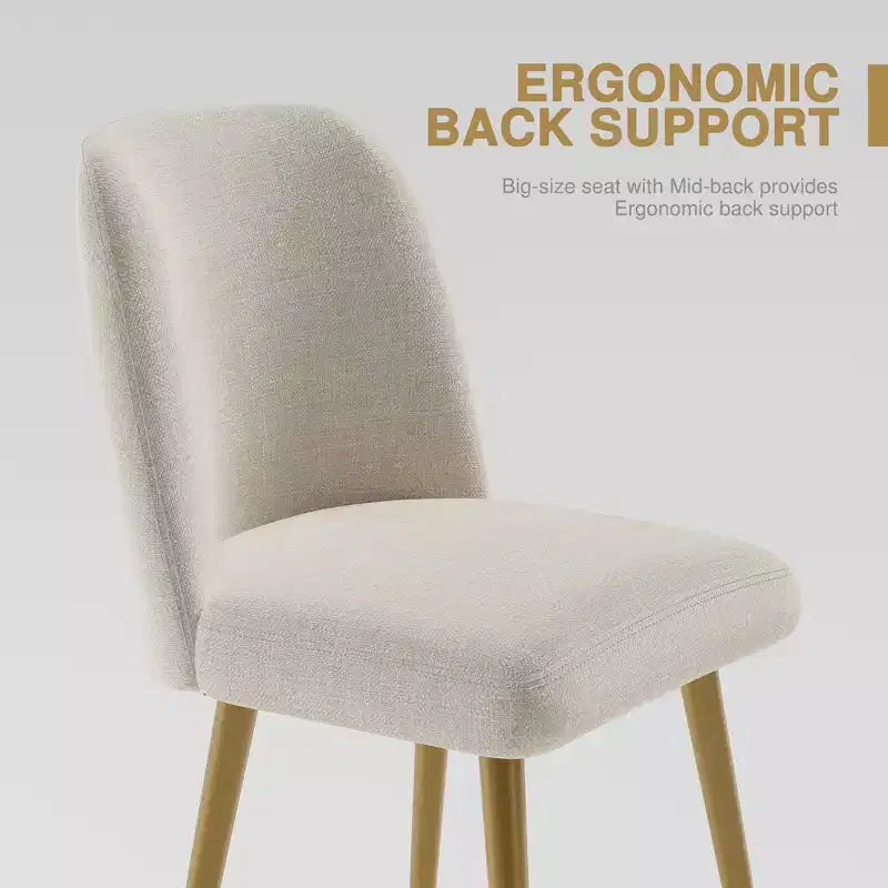 Modern Upholstered Dining Chairs – Set of 2