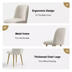 Modern Upholstered Dining Chairs – Set of 2