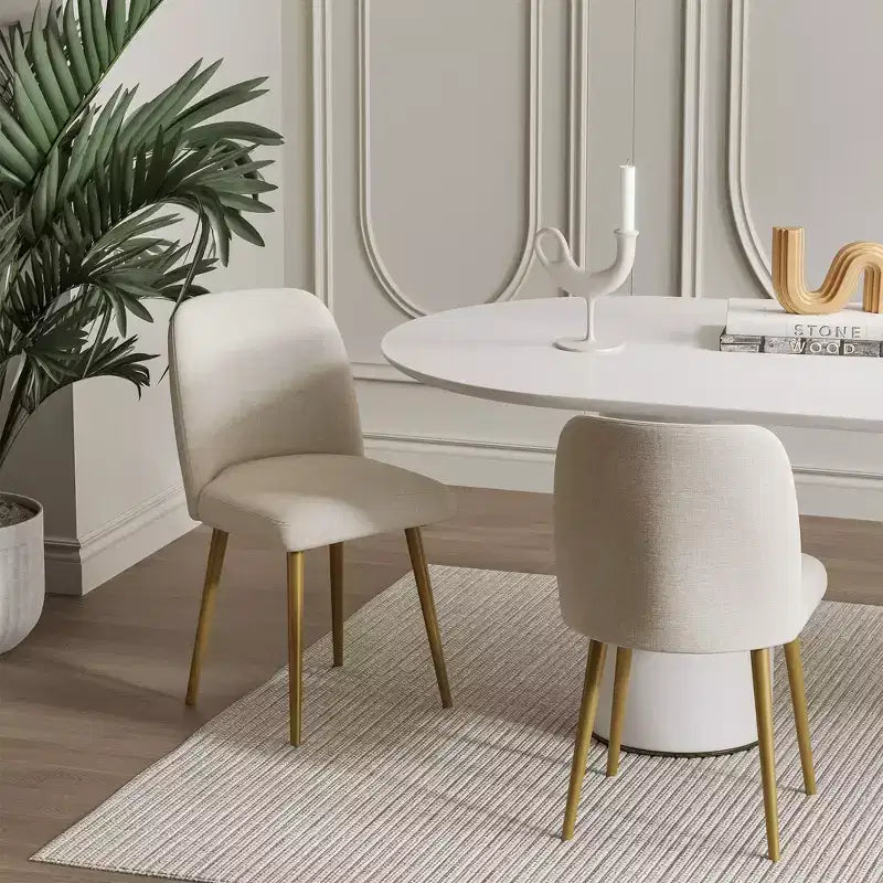 Modern Upholstered Dining Chairs – Set of 2