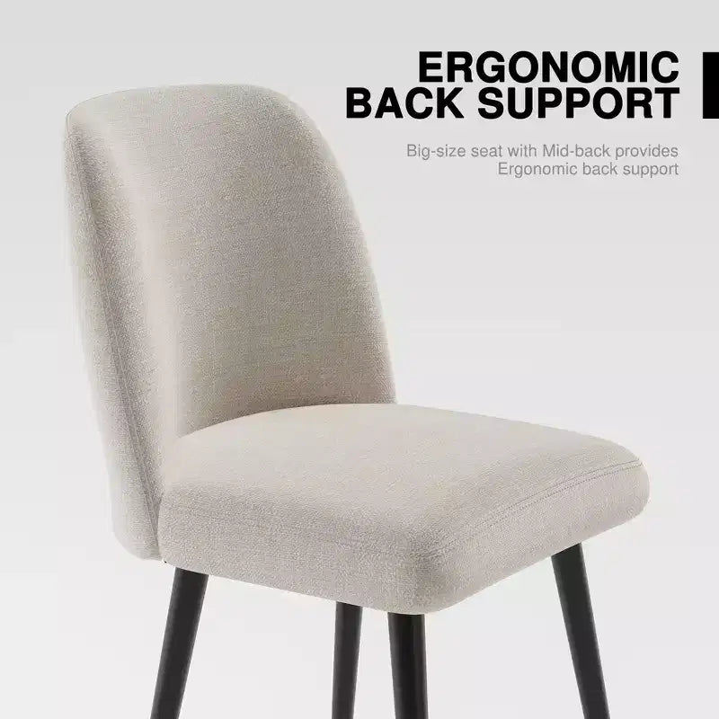 Modern Upholstered Dining Chairs – Set of 2