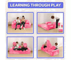Contour Comfort Kids Couch 14 PC Modular Kids Play Set  Convertible Kids Sofa with Soft Foam Sofa Cushions | Kids Fort Couch, Kid Play Room Furniture