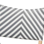 Shai Modern French Grey and White Rattan Bistro Chair