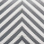 Shai Modern French Grey and White Rattan Bistro Chair